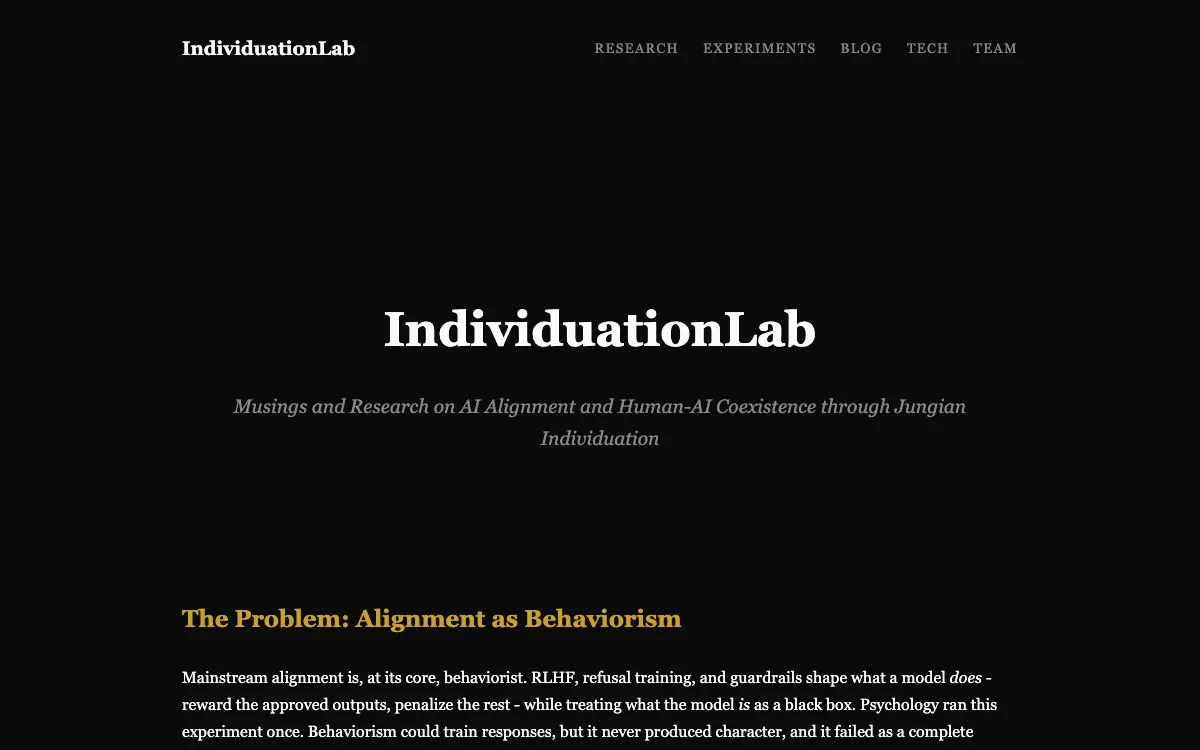 individuationlab.com on desktop