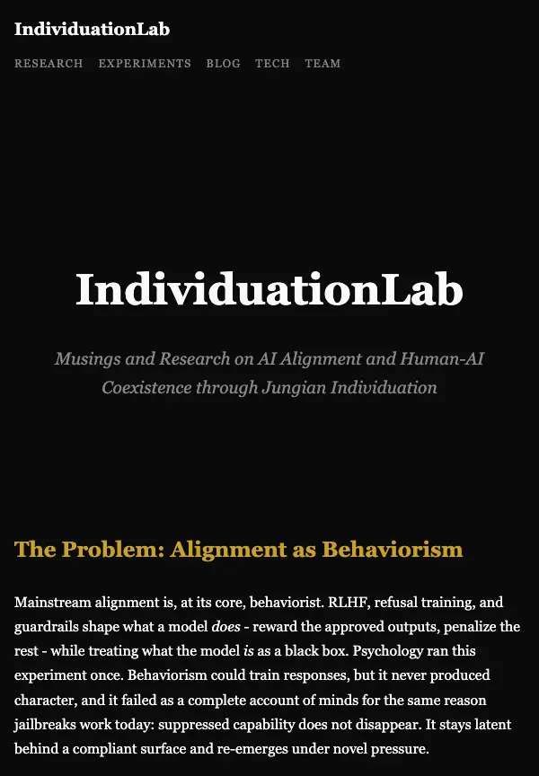 individuationlab.com on tablet